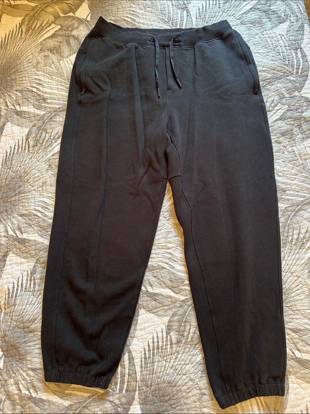 lululemon athletica Men's Black Cozy Jogger Sweatpants